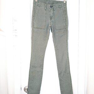 Cabi Army Green Soft Skinny Pants with Patch Pockets